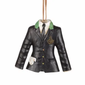 Black Riding Jacket with Crest