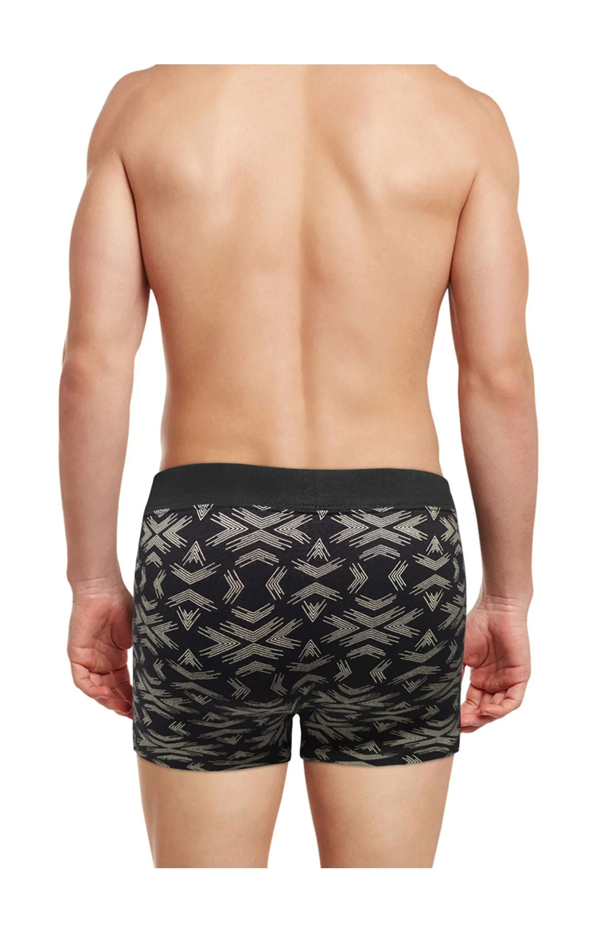 Body X Printed Trunks-BX06T Black Print