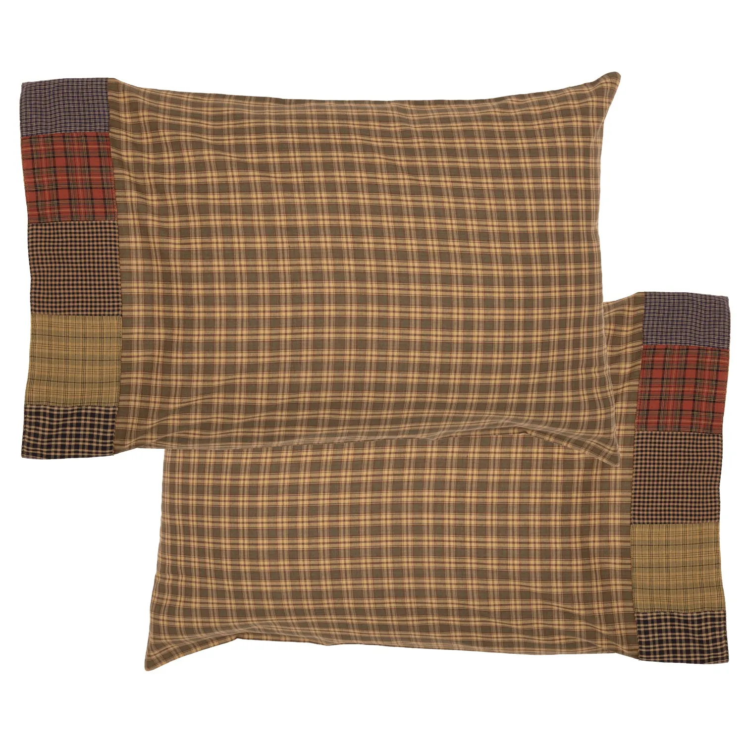 Cedar Ridge Pillow Case Set of 2 with Block Border