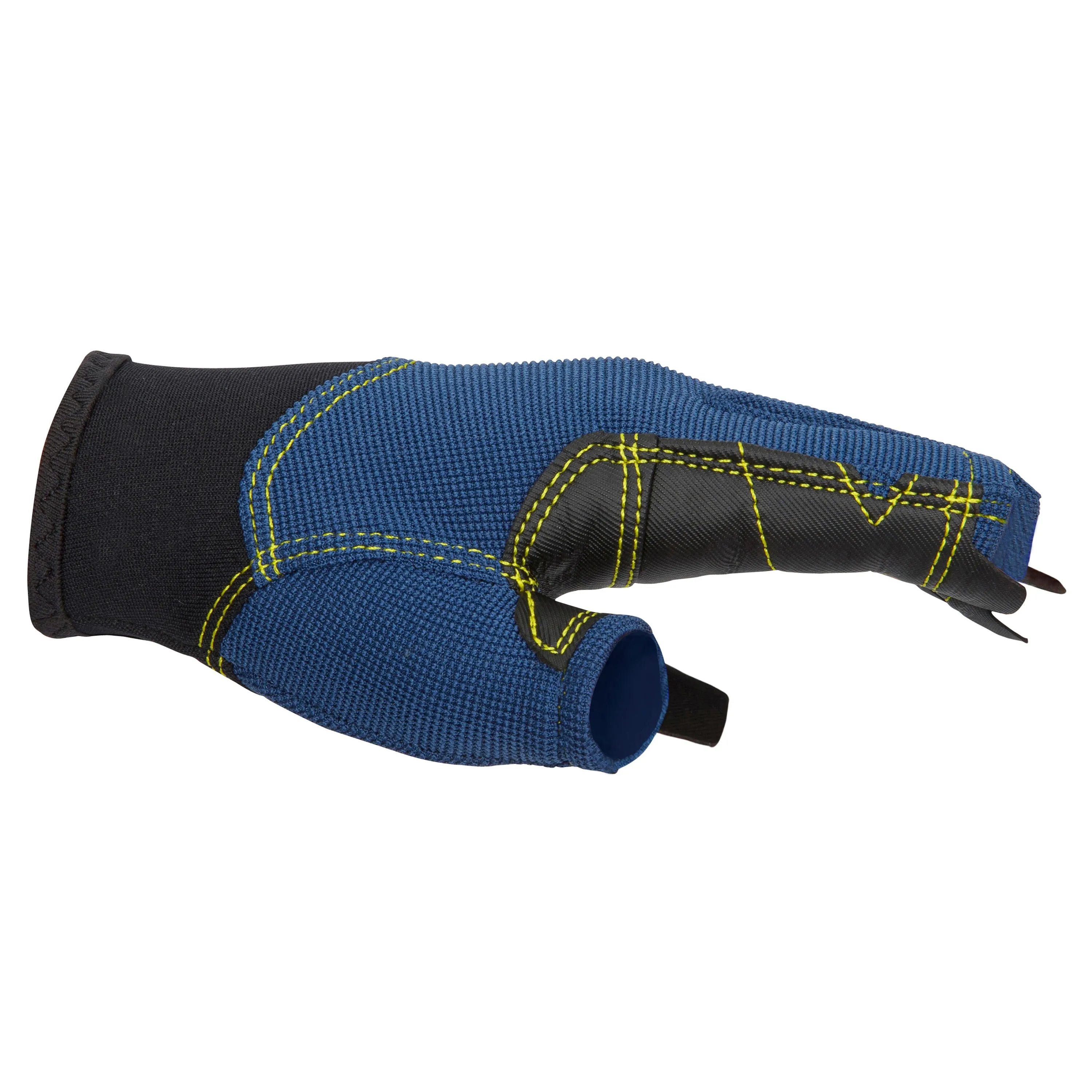 Kids Half-Finger Sailing Gloves Tribord 500 - Dark Blue/Black