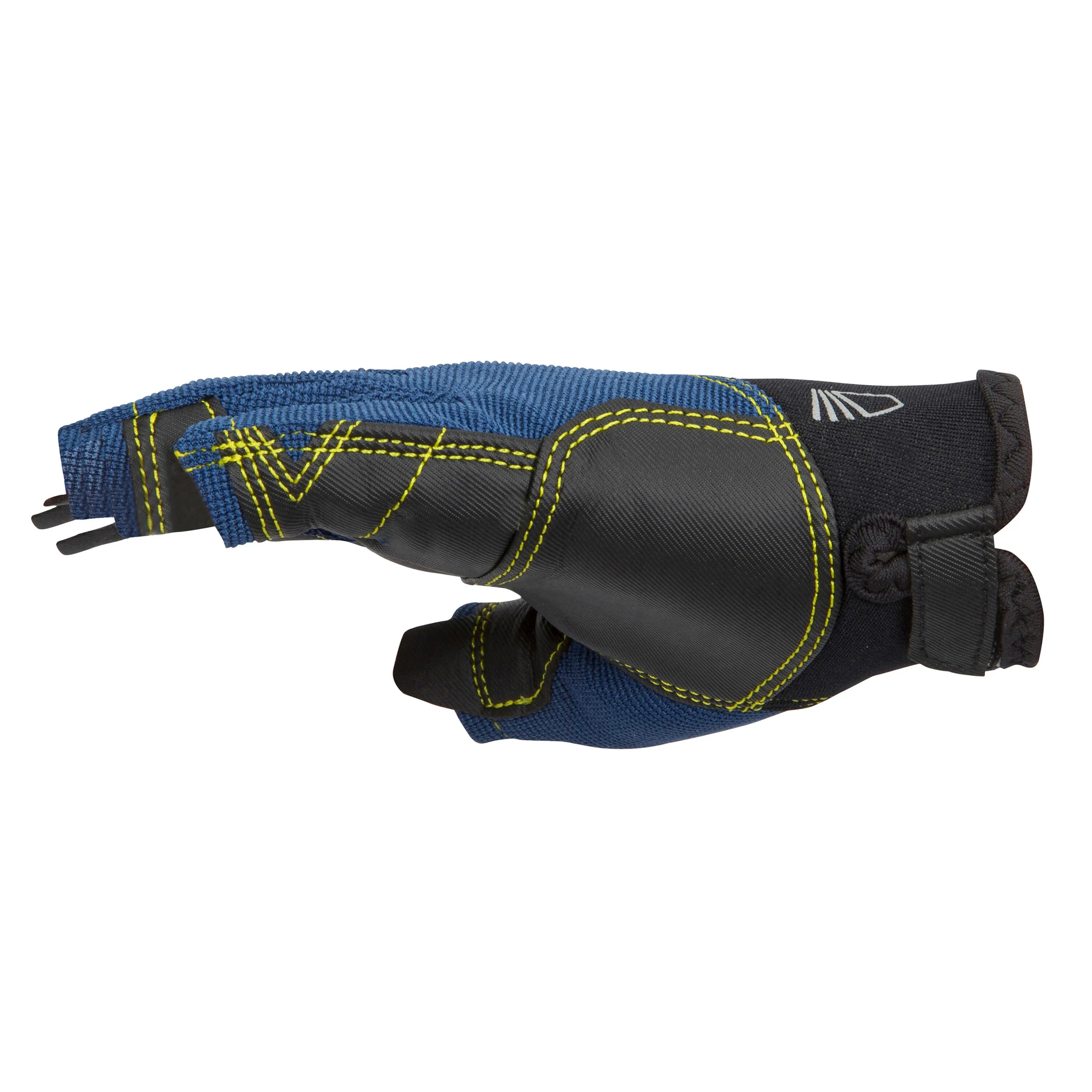 Kids Half-Finger Sailing Gloves Tribord 500 - Dark Blue/Black