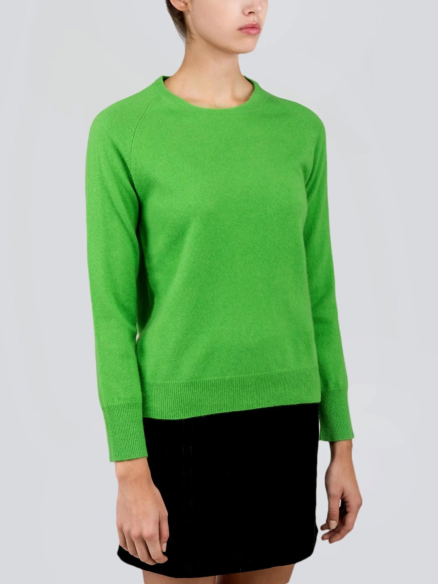 Classic Crew Neck Sweater_Green