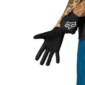 Defend men's Fox Racing gloves, black