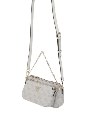 Guess Noelle shoulder bag, grey/light gray