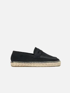 Hamptons Traveler Loafers Suede Espadrilles Patriot Blue