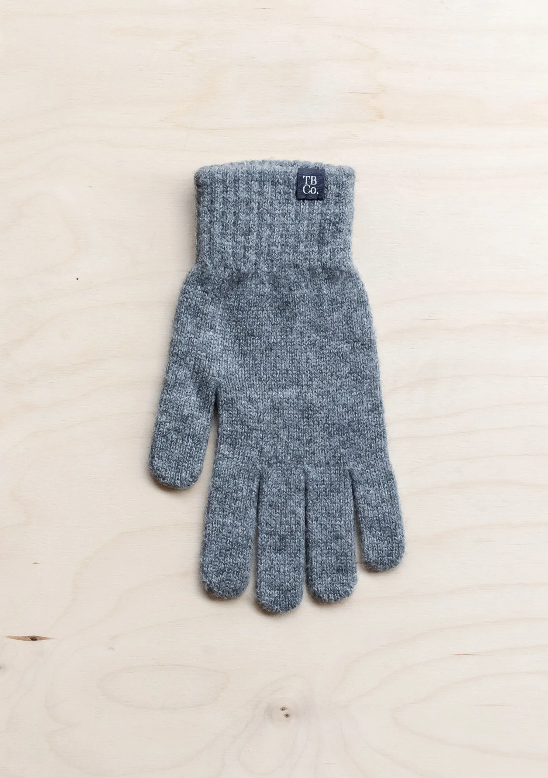 Men's Cashmere & Merino Gloves in Charcoal Melange