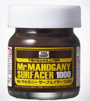 Mr. Hobby SF290 Mr. Mahogany Surfacer 1000 Dark Brown 40ml