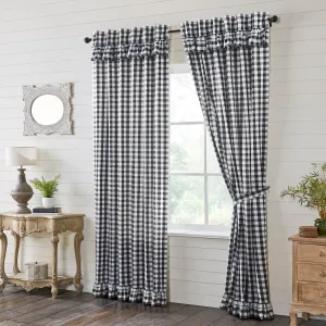 Panels Annie Buffalo Check Ruffled Farmhouse Window Curtain Set VHC Brands