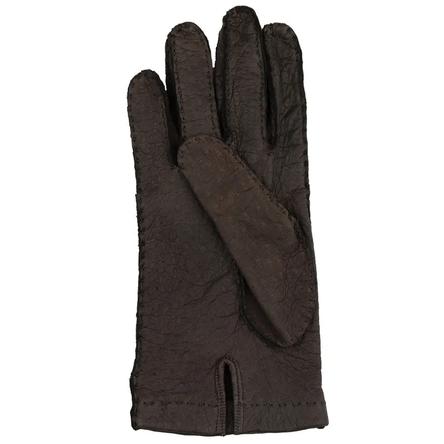 Peccary Gloves Unlined - Espresso