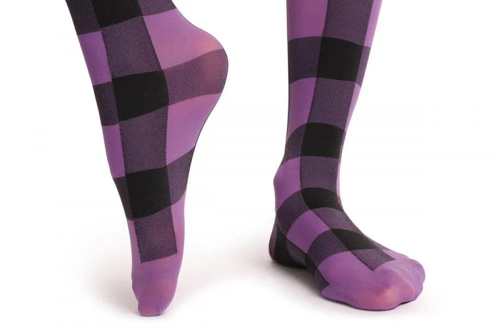 Purple & Black Checkered