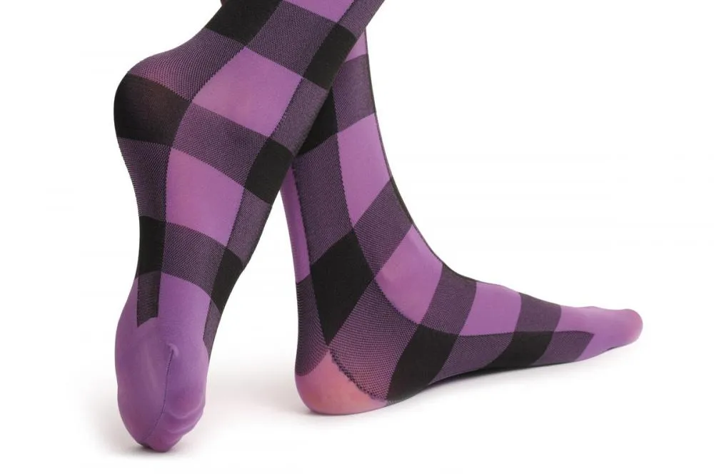 Purple & Black Checkered