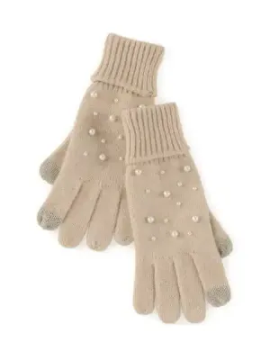 Taupe Perla Touchscreen Gloves