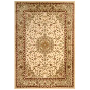 Traditional Cream Bordered Rug