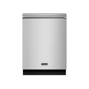 Viking VDWU524WSSS 24 Inch Fully Integrated Dishwasher with 16 Place Setting Capacity, 8 Wash Cycles, LCD Control Panel, Water Softener, Multi Level Power Wash, Quiet Clean, Full Size Rack and Turbo Fan Dry