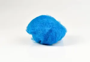 Wool for wet felting. Bright turquoise